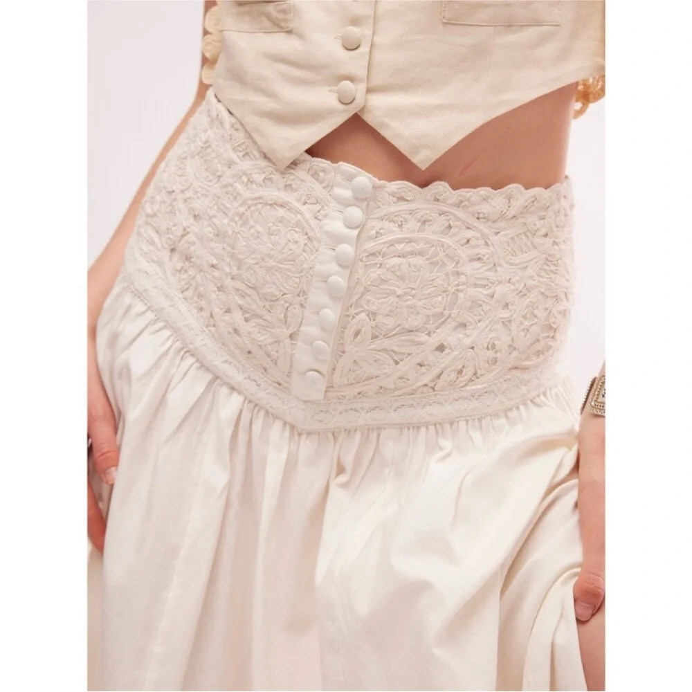 Free People Bella Battenburg Skirt - Picture 4 of 10